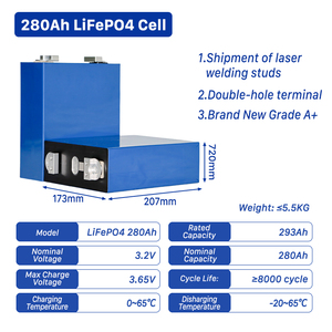 เซลล์แบตเตอรี่ LiFePO4 280Ah 314Ah 3.2V แบบปริซึมเซลล์แบตเตอรี่ลิเธียมเหล็กฟอสเฟตแบบปริซึมสำหรับ EV ระบบเก็บพลังงานแสงอาทิตย์ - Product Image 4