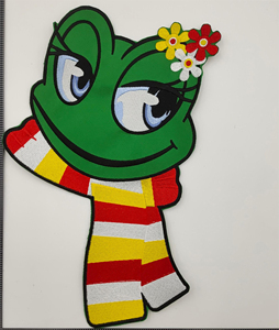 실리콘 커팅 시스템 작업 인쇄 패치가있는 맞춤형 캔버스 폴리에스터 패브릭 레이저 플래그 자수 패치 - Product Image 1