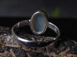Australian Multi Fire <b>Opal</b> Wedding <b>Ring</b>-<b>Silver</b>-October Birthstone-Solid <b>Opal</b>-10x6mm-7 US Bezel Setting Engagement Gift - Product Image 3
