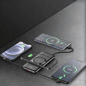 Cargador Portátil Inalámbrico RECCI RPB-N28 de 10000 mAh con Cables Integrados y Pantalla Digital - Product Image 5