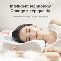 Oreiller intelligent de haute qualité avec haut-parleur à conduction osseuse pour bruit blanc, assistant de sommeil, contrôle du volume, fonction minuterie, portable, TF