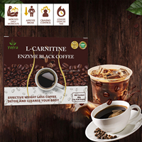 Café Noir Instantané à l'Enzyme L-Carnitine pour la Perte de Poids, Boisson Keto à Base de Plantes, Café Minceur Stimulant pour le Régime