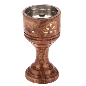 Brûleur d'encens en bois de santal écologique, porte-encens d'aromathérapie Mubkhar, forme artisanale personnalisée, Oud - Product Image 1