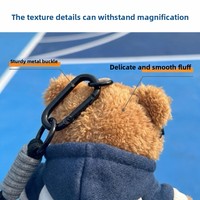 Porte-clés en peluche Ours de basketball, style mignon, poupée sportive, accessoire de sac à dos, cadeau créatif, vente en gros