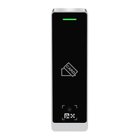 Lector de Acceso Todo en Uno con Código QR, RFID de 125kHz/13.56MHz, Combo Wiegand 26-64Bit, RS485, IP66, Carcasa Metálica, Tarjetas EM++, 1-4cm