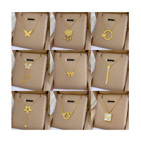 Collier en or trempé avec motif animal géométrique pour femme, style minimaliste, chaîne de clavicule en acier inoxydable, bijoux de mode pour mariage