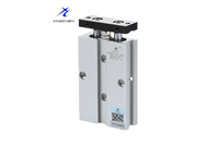 Cilindro Neumático de Doble Vástago Serie TDA, Cilindro de Aire Compacto de Doble Acción para Automatización Industrial