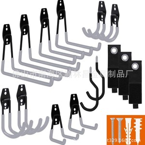 Heavy Duty Wall Mounted Storage <b>Hooks</b> Corner Shape Silver Color For Garage Home Workshop <b>Tool</b> Organizer 3 Layers - Product Image 1