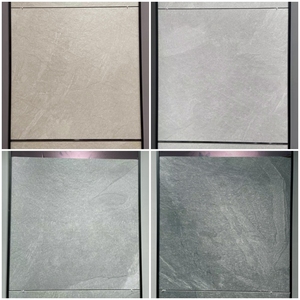 Azulejos de Porcelana Mate Antibacterianos, Antideslizantes y Resistentes al Desgaste, de 600*600 mm, <span class=keywords><strong>Color</strong></span> Beige Grisáceo, para Sala de Estar de Villa, Estilo Rústico - Product Image 2