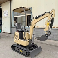 Mini-excavatrice compacte hydraulique de 2 tonnes en gros avec accessoires optionnels : godet, tarière, brise-roche et grappin