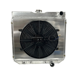 Radiateur en alliage d'aluminium avec cache de ventilateur pour <span class=keywords><strong>Ford</strong></span> Mustang Country Sedan Country Squire Fairlane / Mercury <span class=keywords><strong>Cougar</strong></span> 1962-1972 - Product Image 2