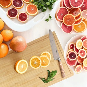 เขียงไม้ไผ่สำหรับสับใช้ในครัวแผ่นไม้ไผ่แกะสลักพร้อมร่องใส่น้ำผลไม้สำหรับคลังสินค้า USA - Product Image 2