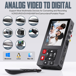 Convertidor Digital con Control Remoto, Grabador DVR/VHS con Captura de Video, Compatible con Entradas RCA y Alimentación CA/USB - Product Image 3