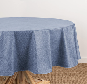 Tovaglia Ovale in Vinile 52x70 Pollici, Impermeabile e Antimacchia, con Retro in Flanella <span class=keywords><strong>per</strong></span> Uso Quotidiano in Cucina - Product Image 1