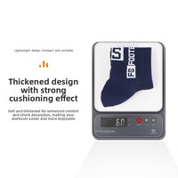 WRELS Chaussettes de compression sportives en gros, chaussettes de sport d'extérieur absorbant la transpiration, chaussettes unisexes rembourrées antidérapantes pour le football
