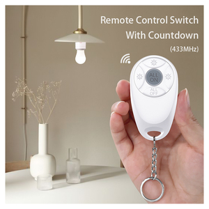 מנורת e26 e27 מנורת בסיס עגול עגול אור פלסטיק שקע מנורת 5a תקרה 5a תקרה עם שלט רחוק עבור אורות 500w - Product Image 5