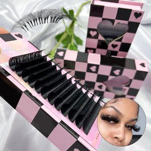 JOMAY-Extensiones de Pestañas Individuales de Seda, Pestañas Clásicas con Logotipo Personalizado, Volumen Ruso, 0,10, 0,12, 0,15 - Product Image 2