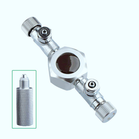 Distributeur de CO2 métallique multi-sorties pour aquarium, 6 prises, avec vannes de réglage fin, écologique, 4L, pour plusieurs poissons