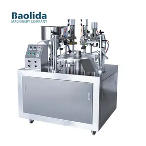 Machine semi-automatique de scellage de remplissage de tubes en plastique souple de lotion crème cosmétique