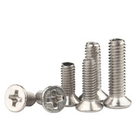 Din965 M2 M2.5 M3 M4 X 10mm M5 M6 M8 Contre-vis Coulée Métrique En Acier Inoxydable Croix Encastré Phillips Tête Plate Vis À Machine