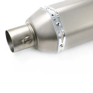 Nouveau pour moto 750, acier inoxydable, 51 mm, 60 mm, double échappement à glissière, système d'échappement arrière, silencieux - Product Image 5