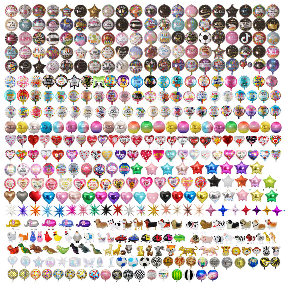 Balloons 10 12 18 Inch Vibrant Colors Party Balloons Rainbow Latex Balloons for Birthday Party Colorful Assorted