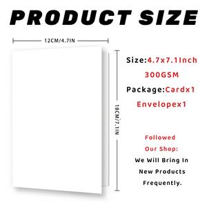 Cartes de vœux de Noël pliées à la main <span class=keywords><strong>pour</strong></span> <span class=keywords><strong>anniversaire</strong></span> Carte cadeau en papier personnalisée avec impression numérique amusante et amusante Bénédiction personnalisée - Product Image 5