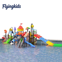 Toboggans aquatiques d'été en plastique, métal et acier pour enfants, pour parcs aquatiques extérieurs, aires de jeux, usage résidentiel et centres commerciaux