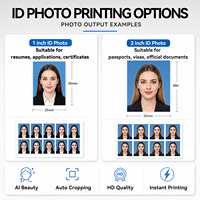 Machine à photos de passeport et borne d'impression de documents d'identité avec écran numérique et système d'impression rapide pour bureaux de visa et centres commerciaux