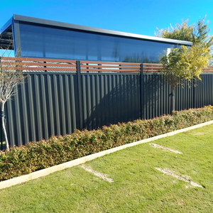 Clôture de <span class=keywords><strong>jardin</strong></span> extérieure fabriquée en Australie, clôture en tôle métallique <span class=keywords><strong>GAI</strong></span>, revêtement en poudre noire, résistante aux termites, ignifuge, clôture Colorbond - Product Image 5