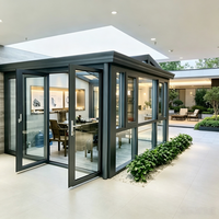 Serre de jardin préfabriquée de luxe personnalisable, structure en verre trempé, plantes, fleurs, légumes, toute saison