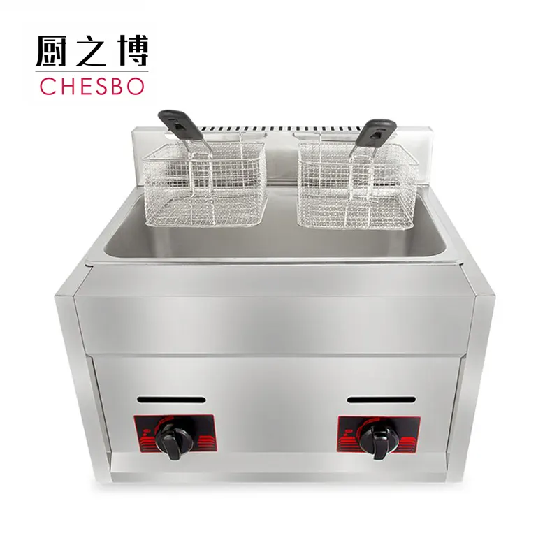 Gas Deep Fryer ( 2-tank / 2-basket ) / Commercial Turkey Fryer Commercial Kitchen Equipment