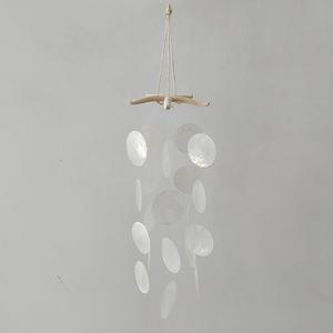 Carillon éolien artistique en coquillages, petit et élégant, pour décoration <span class=keywords><strong>de</strong></span> maison, <span class=keywords><strong>rebord</strong></span> <span class=keywords><strong>de</strong></span> fenêtre, entrée, bord <span class=keywords><strong>de</strong></span> mer, gîte, vente en gros - Product Image 5