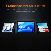 Tablette Personnalisée 10,95 Pouces 12 Go RAM 256 Go Wi-Fi, Tablette Windows 2 en 1 avec Clavier