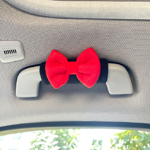 Potente Protector de Manija de Techo para Coche de Fábrica, Cubierta de Felpa con Lazo, Decoración Interior, Accesorio para el Lado del Pasajero - Product Image 3