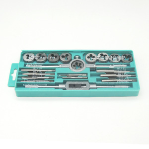 20Pc <b>M3</b>-M12 <b>Screw</b> Tap Die Set Metric <b>Screw</b> Thread Tap Wrench Hand Car Repair Tools Hand Tools - Product Image 4