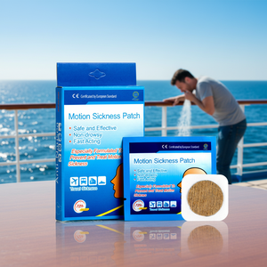 Parche Natural a Base de Hierbas con Certificación CE para el Mareo por Movimiento, Servicio OEM Directo de Fábrica, para Autos, Barcos, Trenes y Aviones - Product Image 1