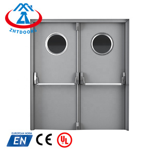 ZHTDOORS Certificat économique GB 90 minutes double <span class=keywords><strong>porte</strong></span> coupe-feu en acier <span class=keywords><strong>barre</strong></span> <span class=keywords><strong>anti</strong></span>-<span class=keywords><strong>panique</strong></span> - Product Image 1