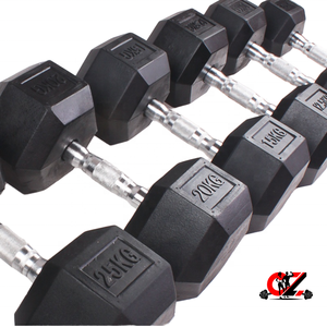 Wholesale Hex <b>Dumbbells</b> Bulk Supply OEM/ODM Custom Logo Rubber Coated Fixed Weight Steel Anti-Slip <b>Dumbbell</b> for Bodybuilding - Product Image 6