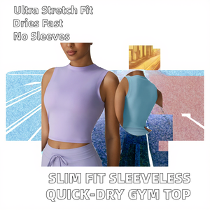 เสื้อแขนกุดเข้ารูปสำหรับผู้หญิงเสื้อกล้ามออกกำลังกายรัดรูประบายอากาศได้ดีแห้งเร็วเสื้อออกกำลังกายยืดหยุ่นสูงเสื้อยืดด้านหน้า - Product Image 5