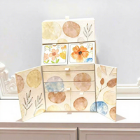 Boîte d'emballage de calendrier de l'avent avec tiroirs, logo personnalisé, luxe, recyclable, écologique, doublure en éponge, soins de la peau, bougies, cosmétiques