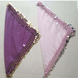 Pañuelo Cuadrado Clásico Hecho a Mano con Cuentas de Organza y Crochet <span class=keywords><strong>para</strong></span> Danza del Vientre, <span class=keywords><strong>para</strong></span> <span class=keywords><strong>Adultos</strong></span> - Product Image 2