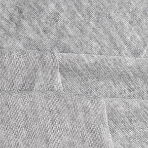 Commercio all'ingrosso della fabbrica di canapa grigio 155Gsm TC elasticizzato poliestere cotone <span class=keywords><strong>Spandex</strong></span> singolo Jersey tessuto t-shirt - Product Image 3