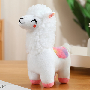 Peluche d'alpaga colorée personnalisée, adorable jouet en peluche pour enfants, <span class=keywords><strong>poupée</strong></span> en peluche douce pour cadeaux et décoration intérieure - Product Image 4