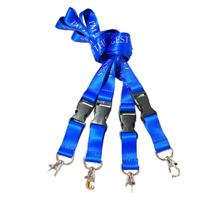 Wholesale Custom Logo Polyester Lanyard with Hook and Silicone Material