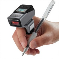 Lecteur de codes-barres 2D Eyoyo pour écran de smartphone, mini lecteur de codes QR/codes-barres sans fil portable, gris/noir, garantie 10 ans