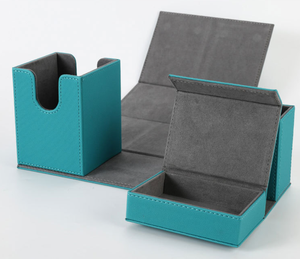 Caja de Cartas de Cuero PU, Estuche de Almacenamiento para Cartas TCG - Product Image 4