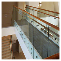 PRIMA Fixation robuste pour balustrade en verre, structure de fixation stable résistante aux impacts de vent puissant en extérieur