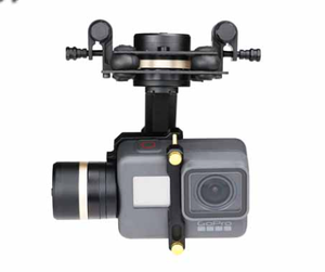 <span class=keywords><strong>Tarot</strong></span> GOPRO 3D V Metal 3axis Gimbal TL3T05, construit avec un châssis monolithique nervuré entièrement usiné CNC pour une durabilité industrielle. - Product Image 2
