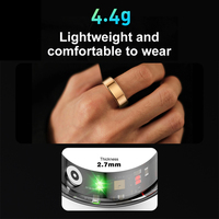 COLMI OEM Bague Intelligente Étanche à Doigt, Suivi de Sommeil, Tactile, Suivi d'Activité Physique et de Santé, pour Hommes et Femmes